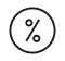 Icon of percentage